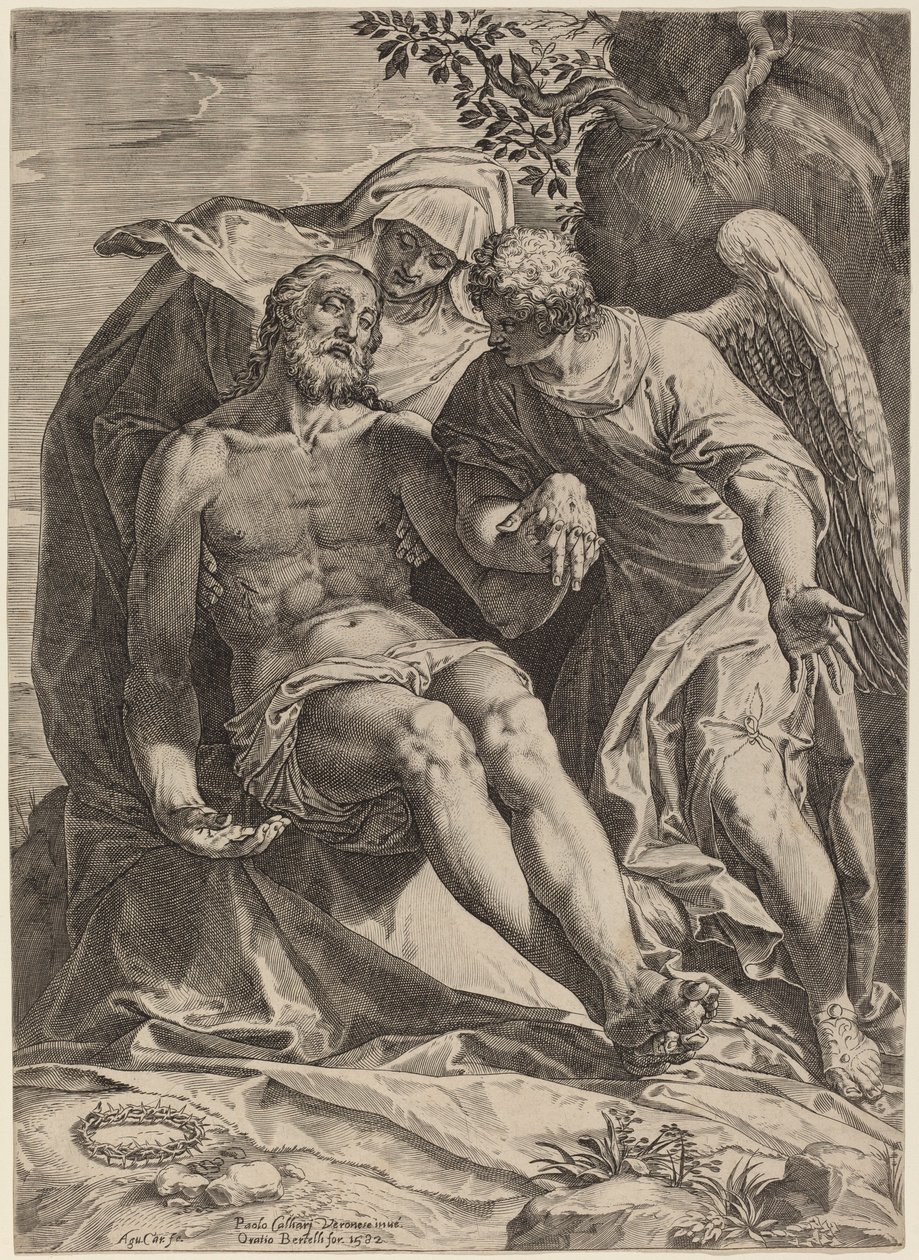 Compaixão de Agostino Carracci after Veronese