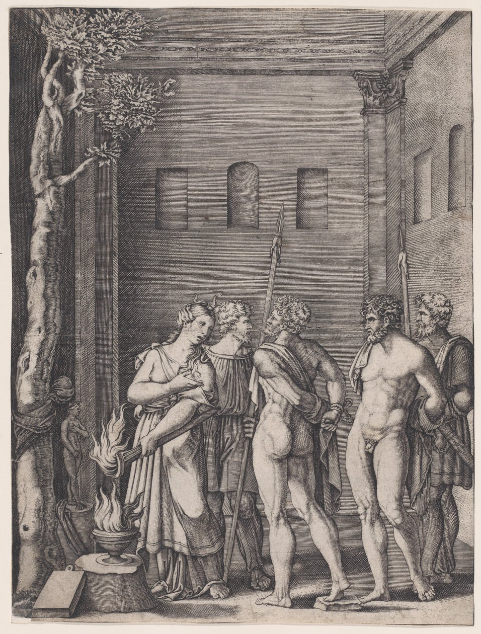 Efigênia, Ca. 1514-36. de Agostino Veneziano
