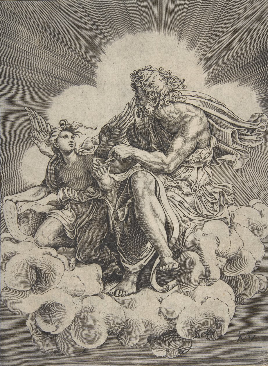 São Mateus, datado de 1518. de Agostino Veneziano