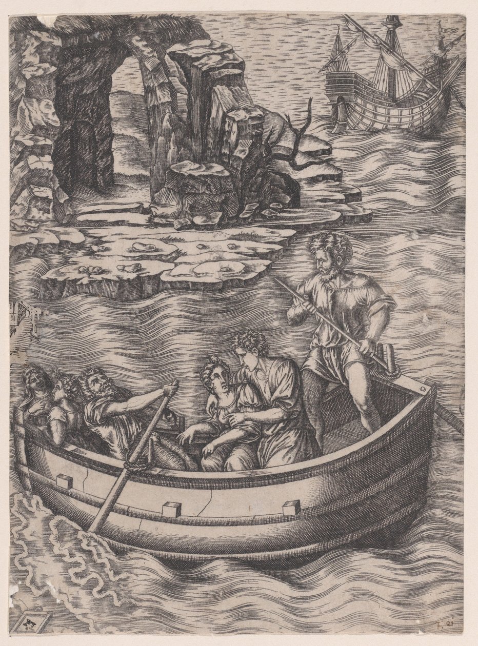 A Casca, c. 1514-36. de Agostino Veneziano