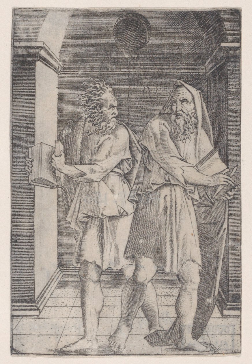 Os Filósofos, c. 1514-36. de Agostino Veneziano