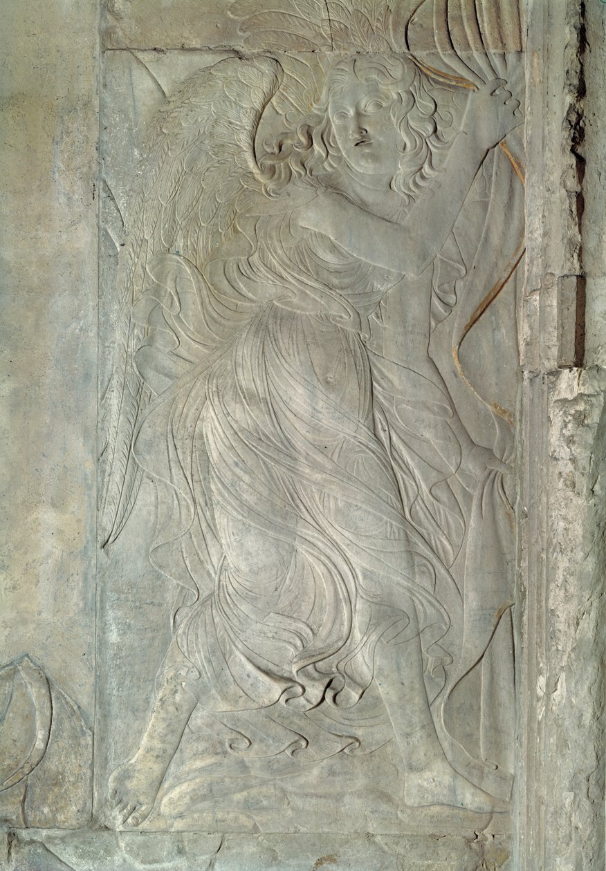 Um Anjo, c.1450-55 (mármore) de Agostino di Duccio