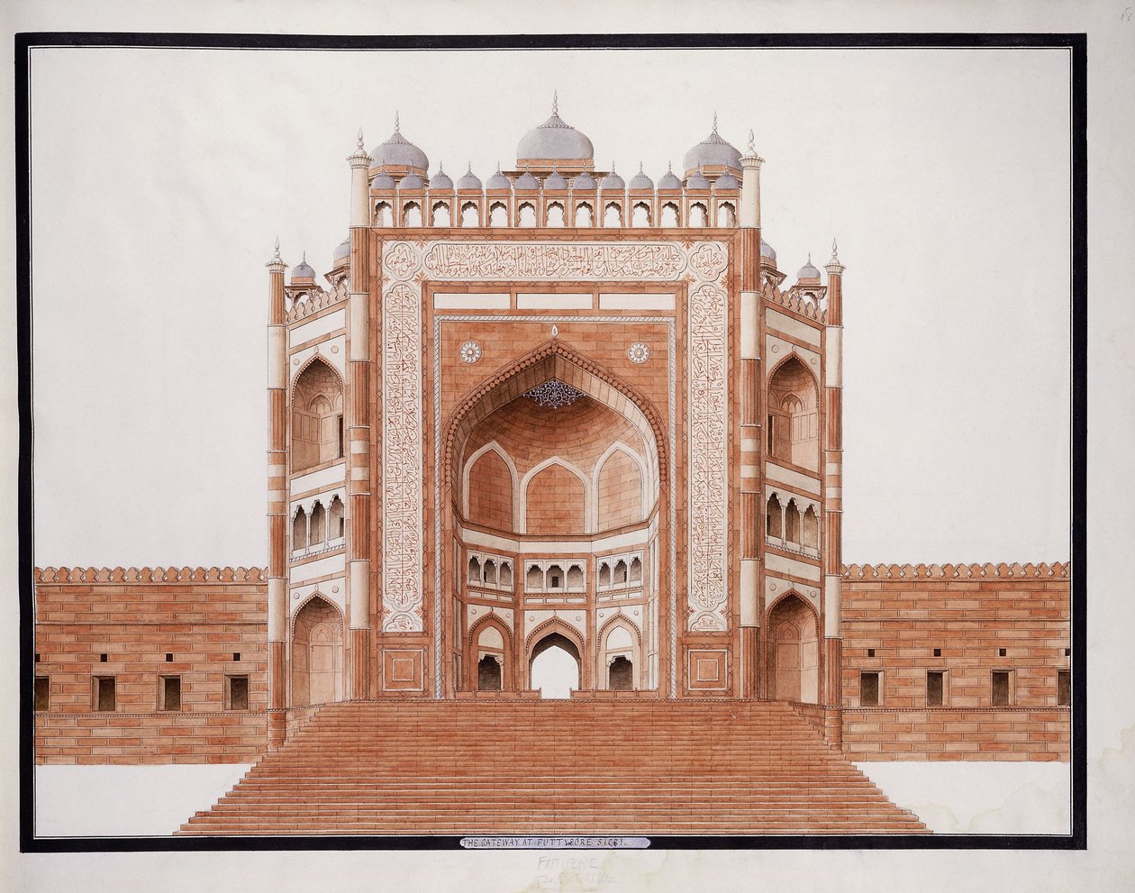 The Gateway at Futtypore, Sicri, c. 1815 de Agra School