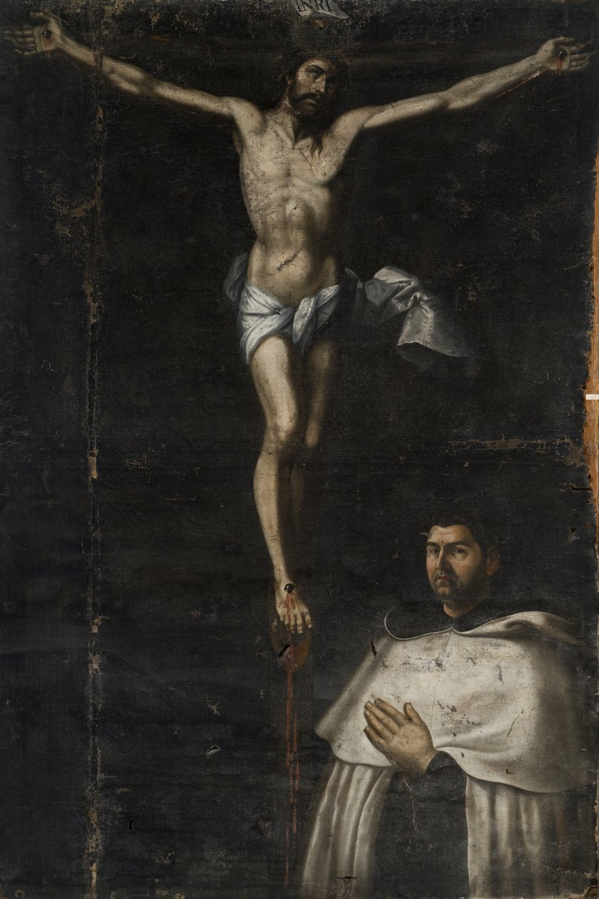 Crucificado com São João da Cruz de Agustín del Castillo