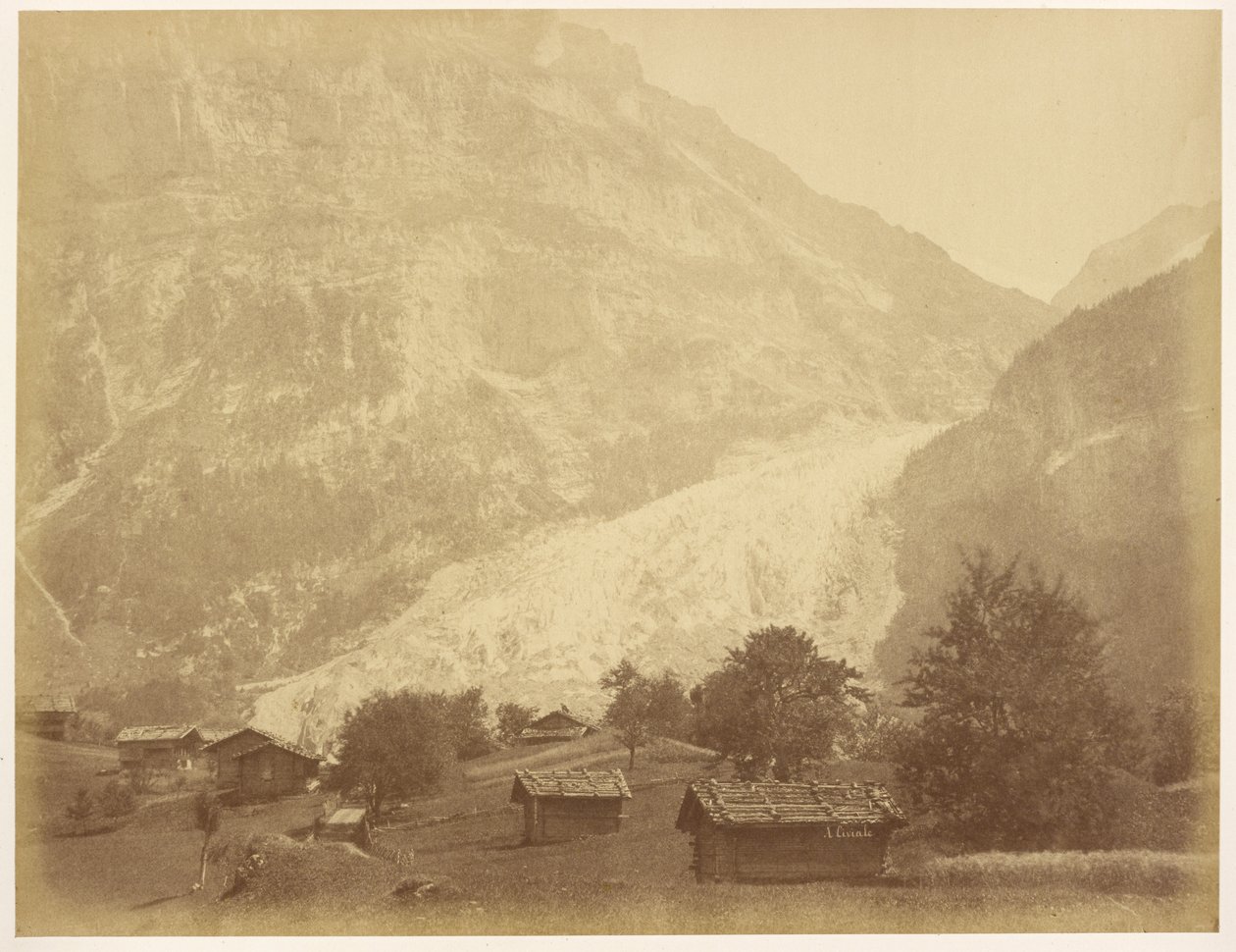 Glaciar Inferior de Grindelwald e Rota de Boenisseg no Mettenberg de Aimé Civiale