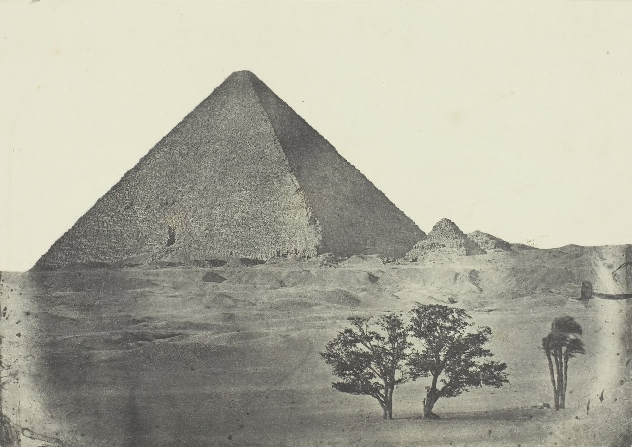 Pirâmide de Quéops, Egito Médio, 184951, impresso em 1852. de Aimé Rochas