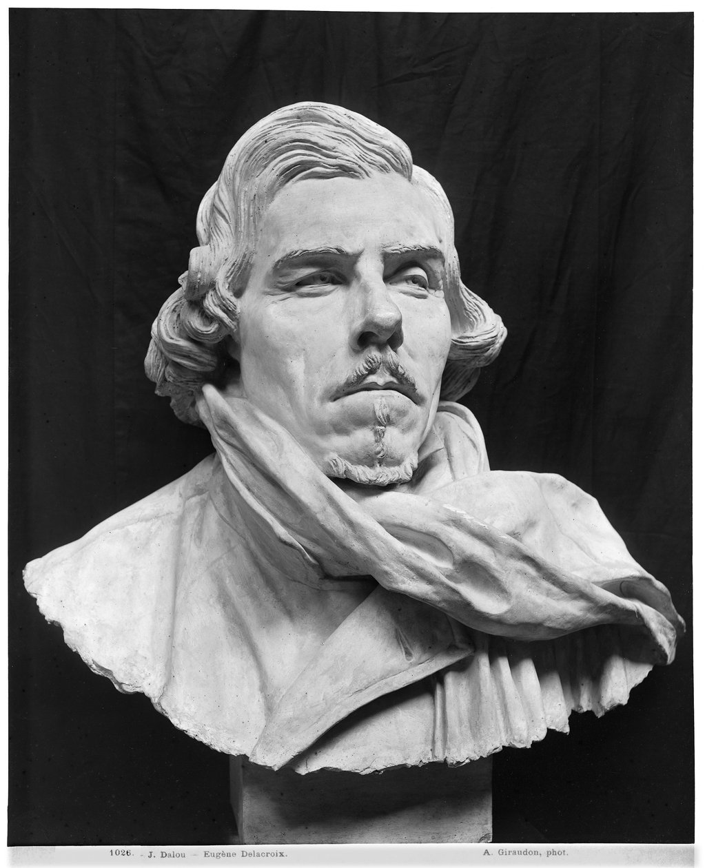 Busto de Eugene Delacroix (1798-1863) (gesso) de Aime Jules Dalou