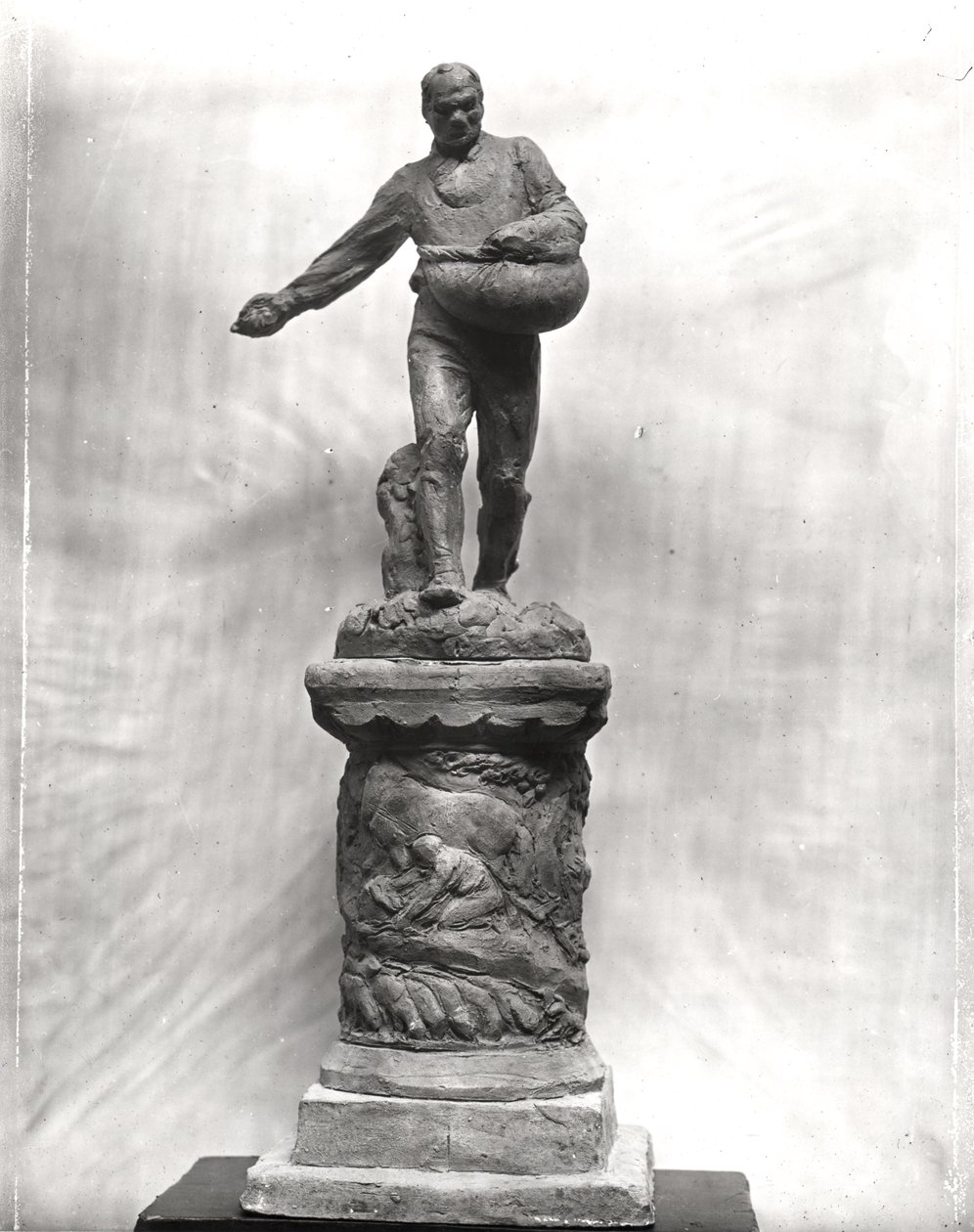 O semeador, maquete para um monumento dedicado aos trabalhadores nos campos, 1889-1900 (terracota) de Aime Jules Dalou