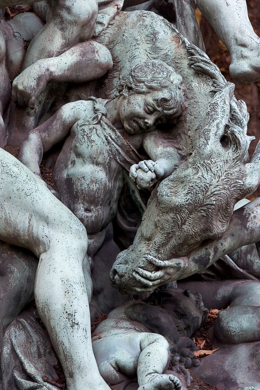 O triunfo de Sileno, detalhe (bronze) (veja também 252697 e 252668) de Aime Jules Dalou