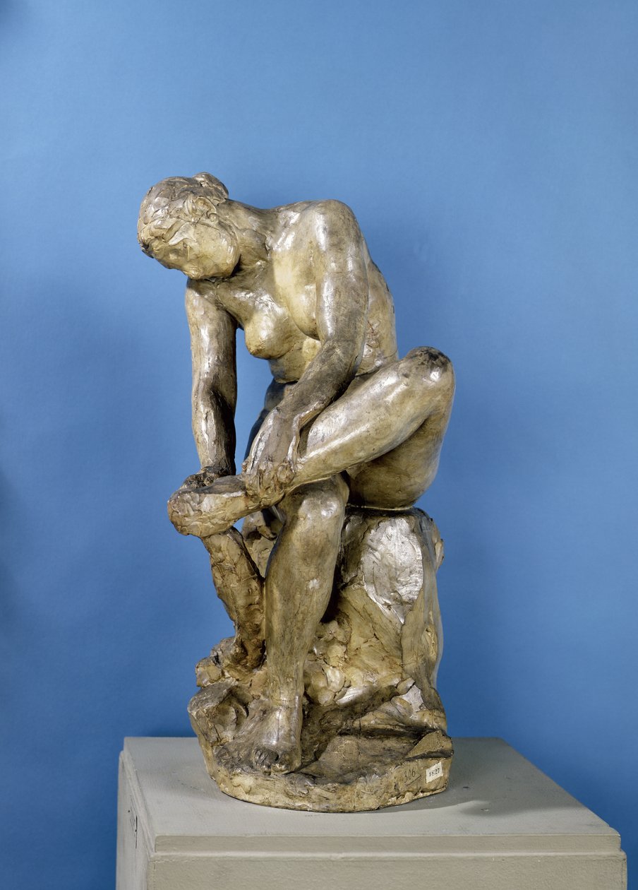 Mulher secando os pés (gesso) de Aime Jules Dalou
