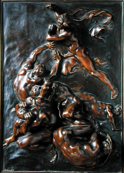 Les Chatiments (patina de bronze) de Aime Jules Dalou