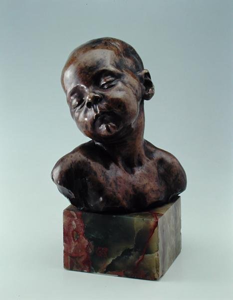 Sleeping Child, c.1879 (bronze) de Aime Jules Dalou