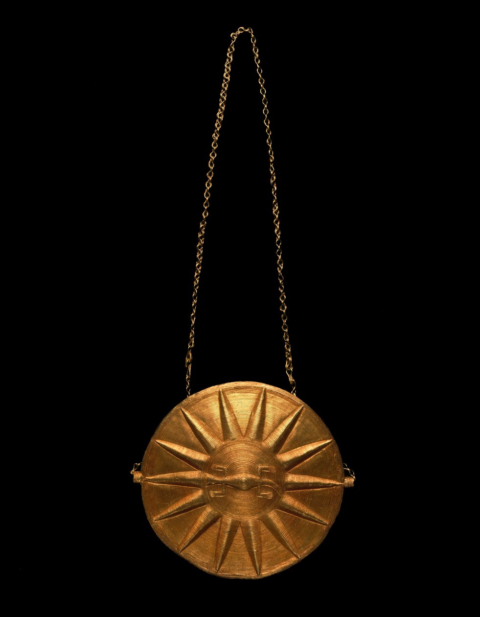 Peitoral, Costa do Marfim, 1900-25 (ouro) de Akan School