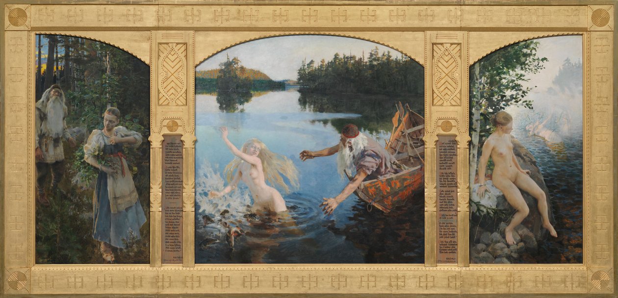 Mito de Aino, tríptico de Akseli Gallen-Kallela