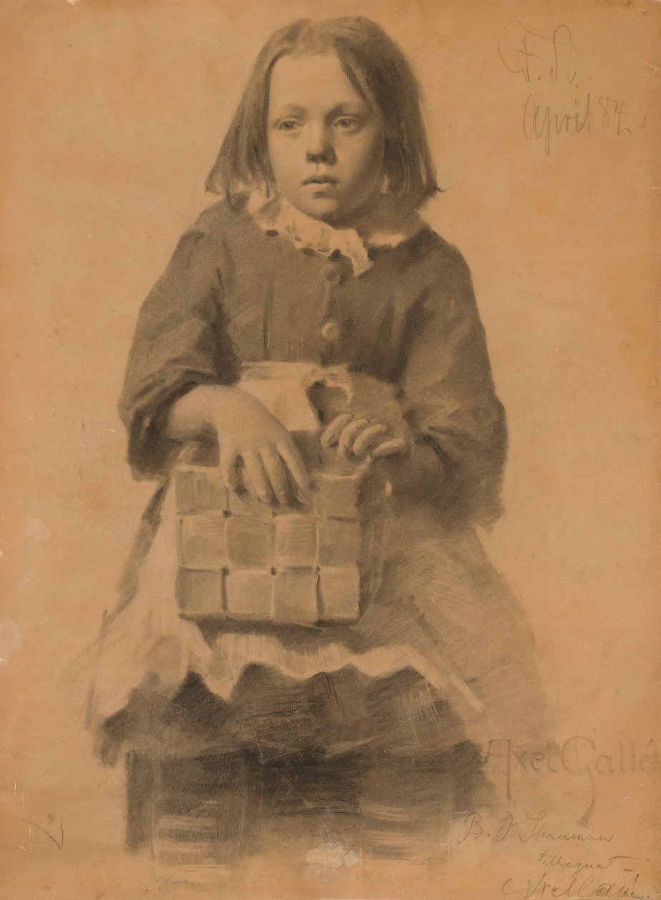 Rapariga com cesto de bétula de Akseli Gallen-Kallela