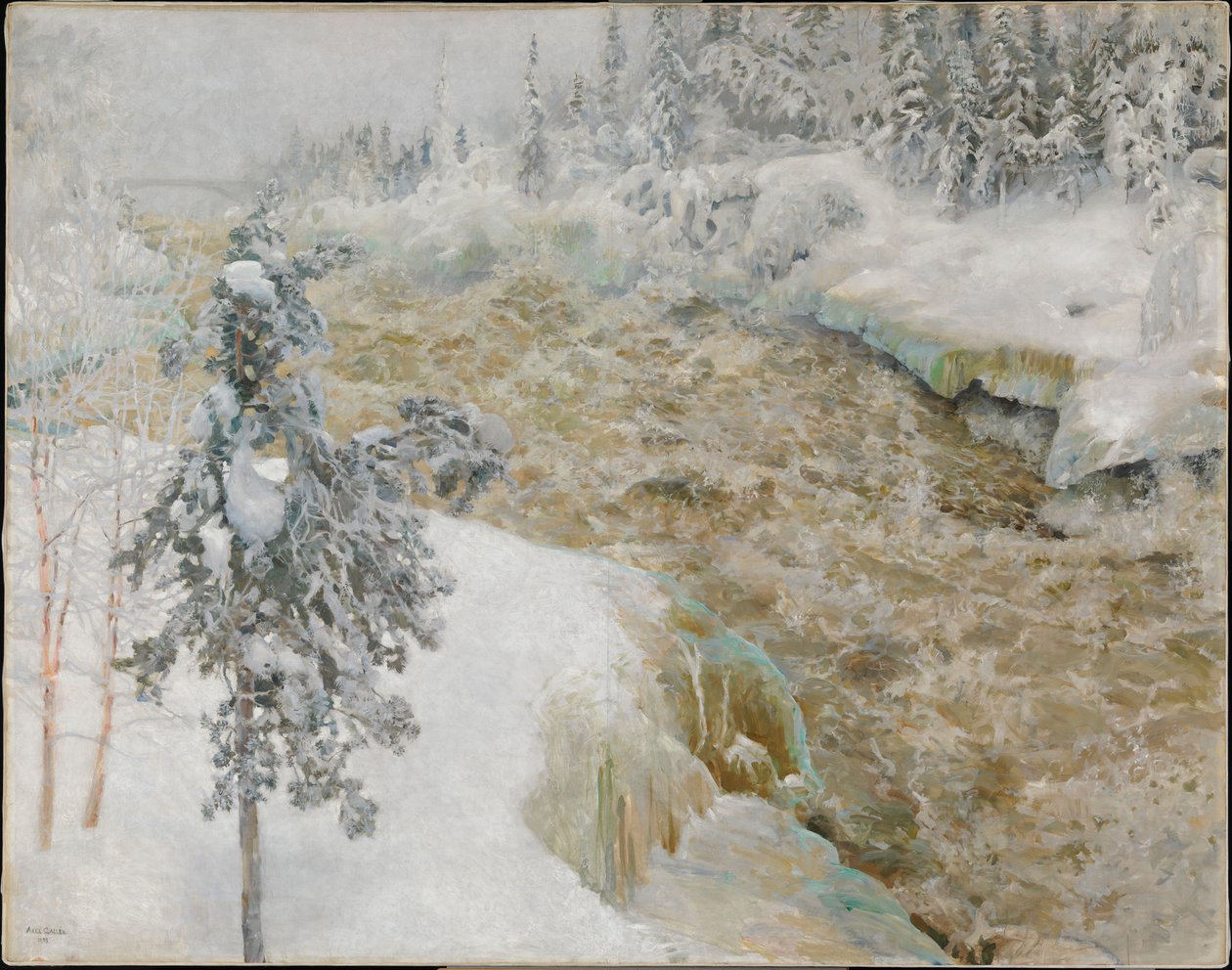 Imatra no Inverno de Akseli Gallen-Kallela