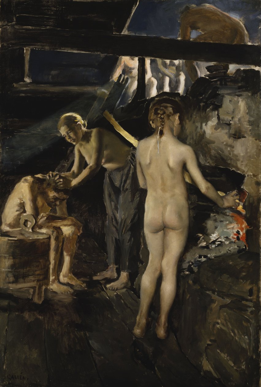 Na sauna de Akseli Gallen-Kallela