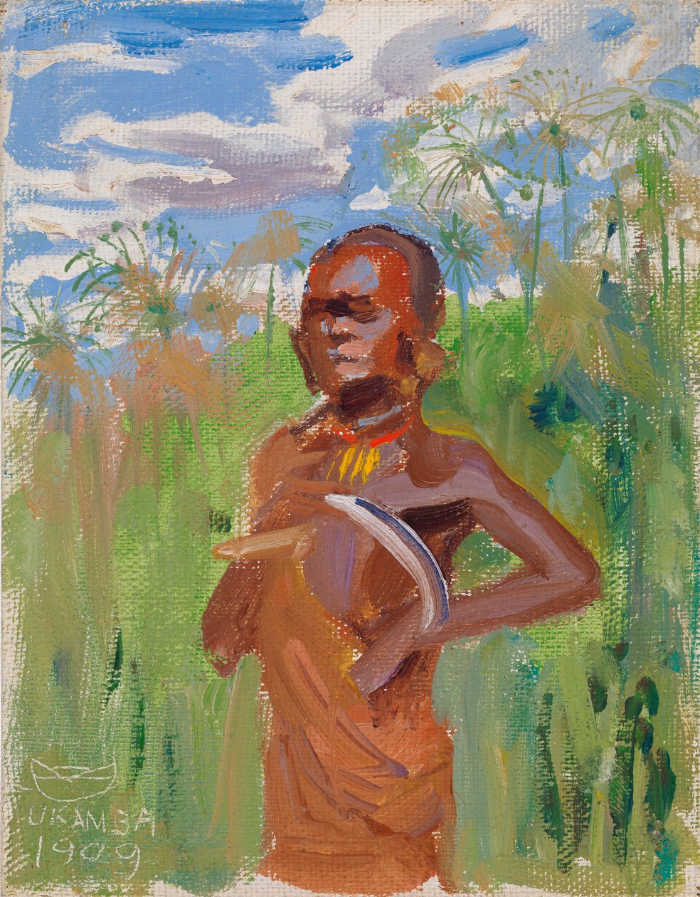 Kikuyu em Papyrus Reeds de Akseli Gallen-Kallela