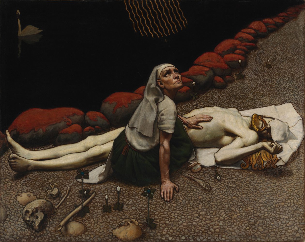 A mãe de Lemminkäinen de Akseli Gallen-Kallela