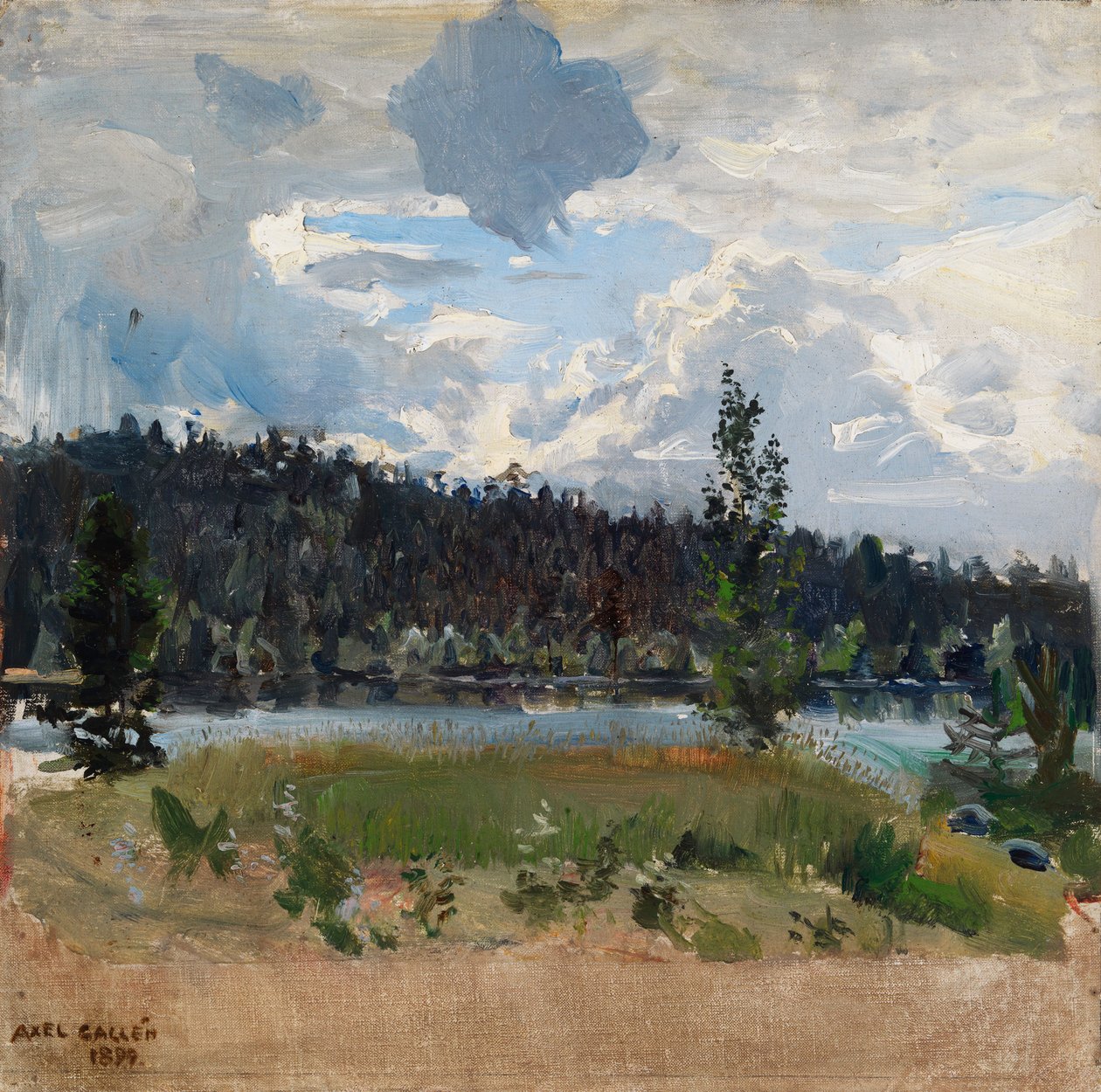Luz por detrás das nuvens de Akseli Gallen-Kallela