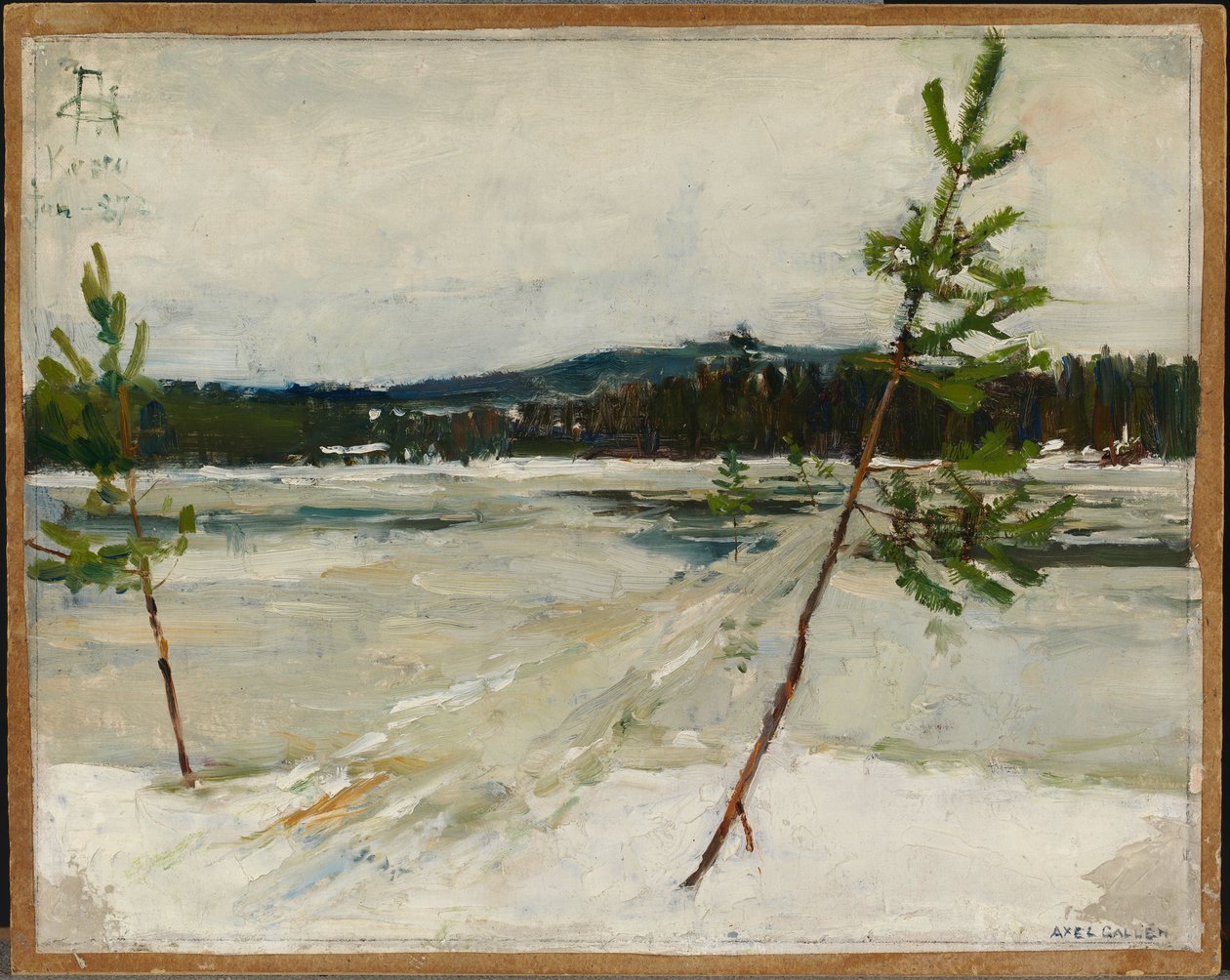 Caminho no gelo de Akseli Gallen-Kallela