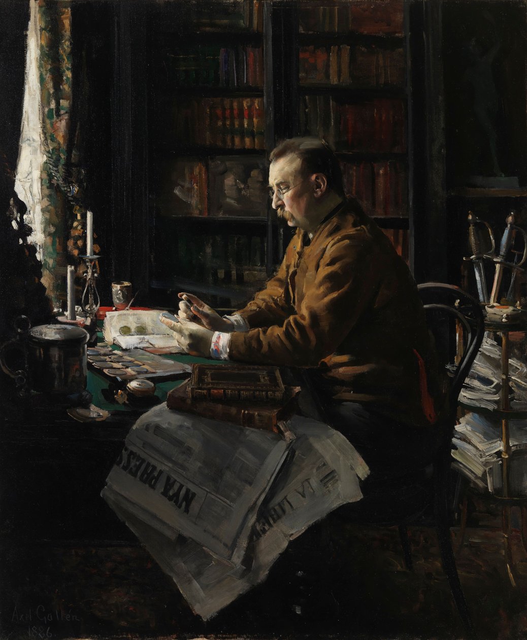 Retrato do Doutor Herman Frithiof Antell de Akseli Gallen-Kallela