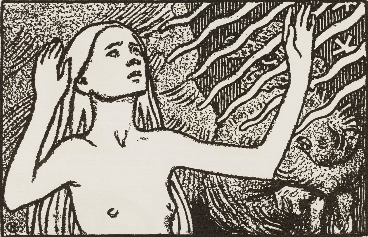 Donzela em oração de Akseli Gallen-Kallela