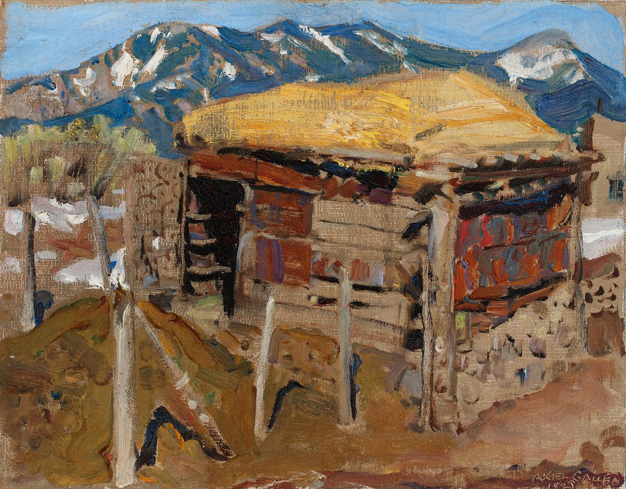 Barracão nas montanhas Taos de Akseli Gallen-Kallela