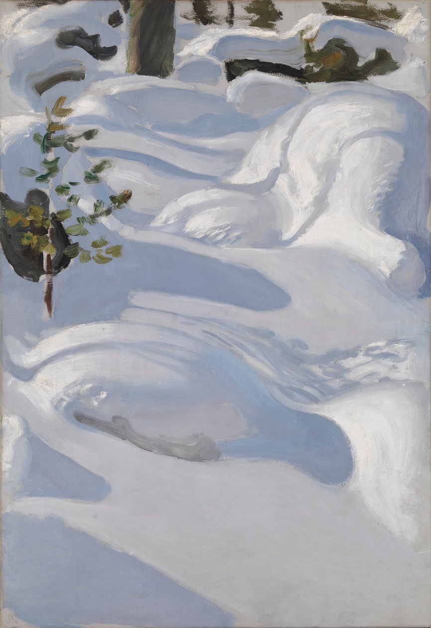 Sol sobre a neve de Akseli Gallen-Kallela