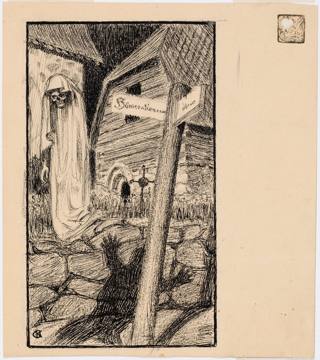 O Fantasma do Cemitério da Igreja de Akseli Gallen-Kallela