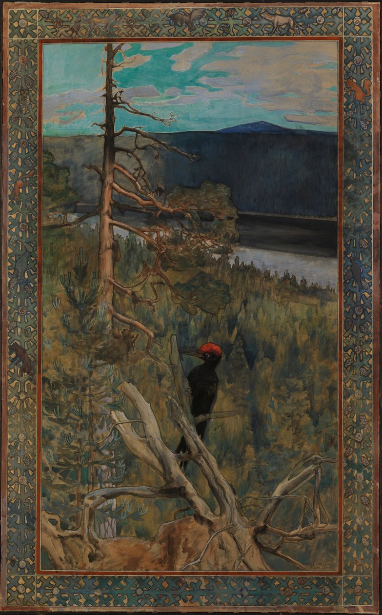 O grande pica-pau-preto de Akseli Gallen-Kallela