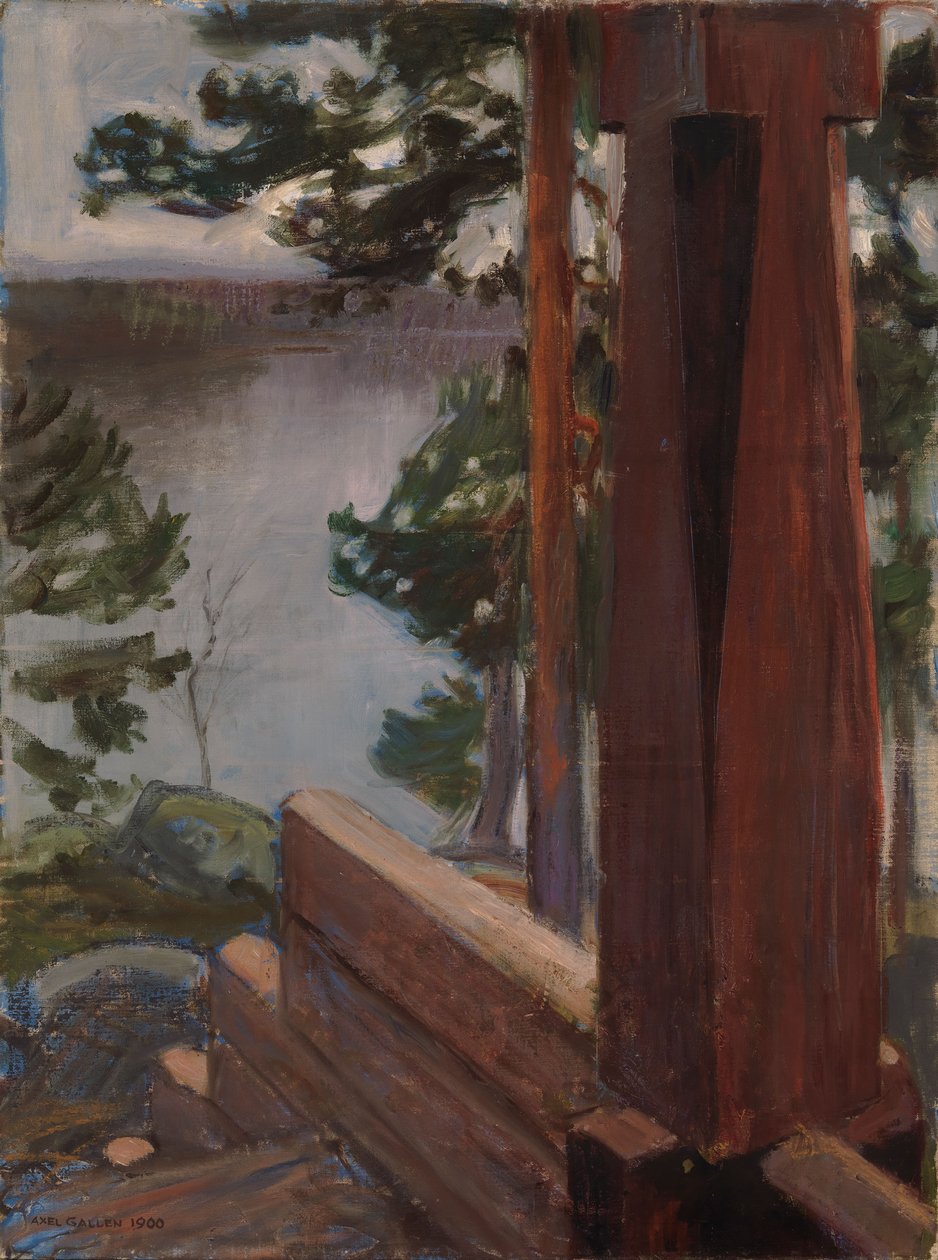 O alpendre de Kalela de Akseli Gallen-Kallela