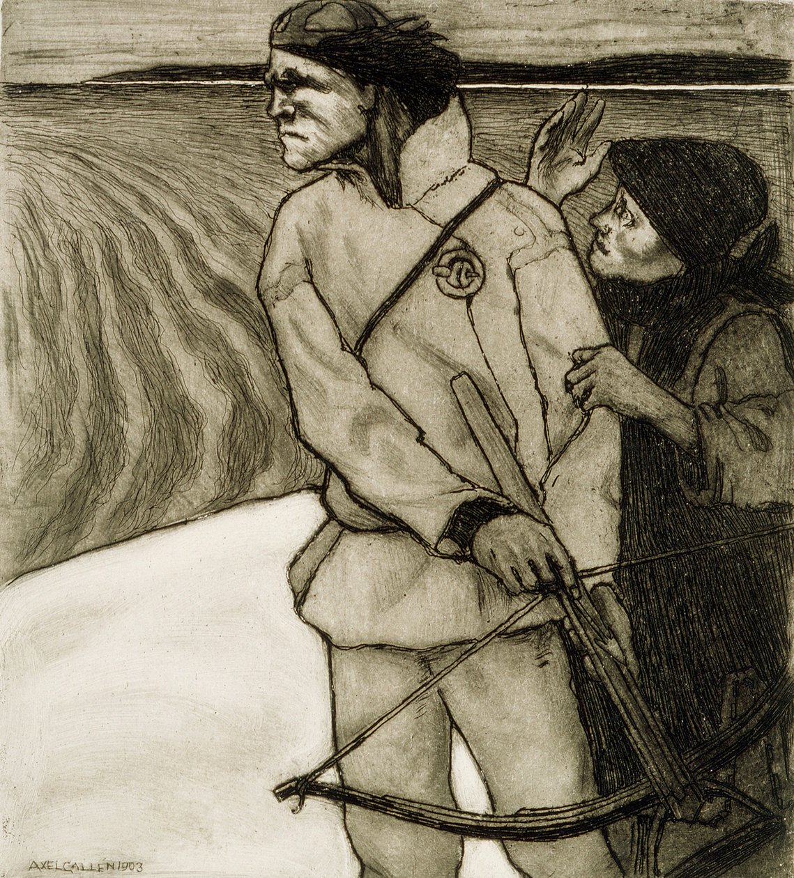 A Vingança de Joukahainen de Akseli Gallen-Kallela