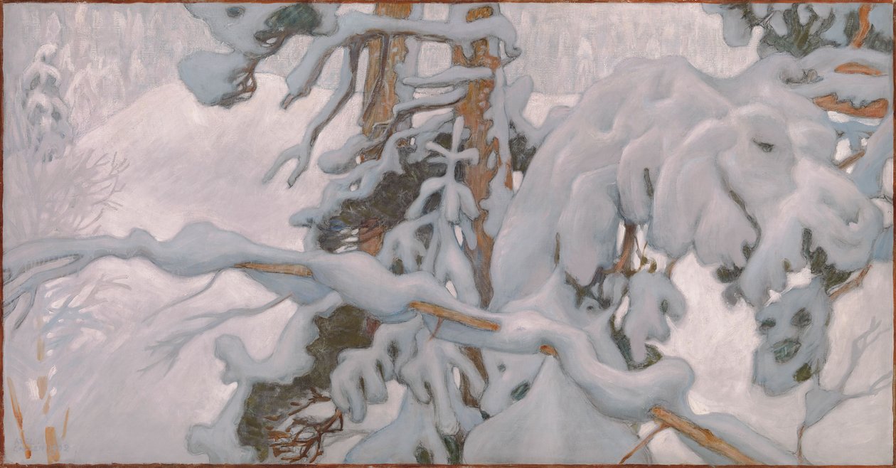 Inverno, estudo para os frescos do Mausoléu Jusélius de Akseli Gallen-Kallela
