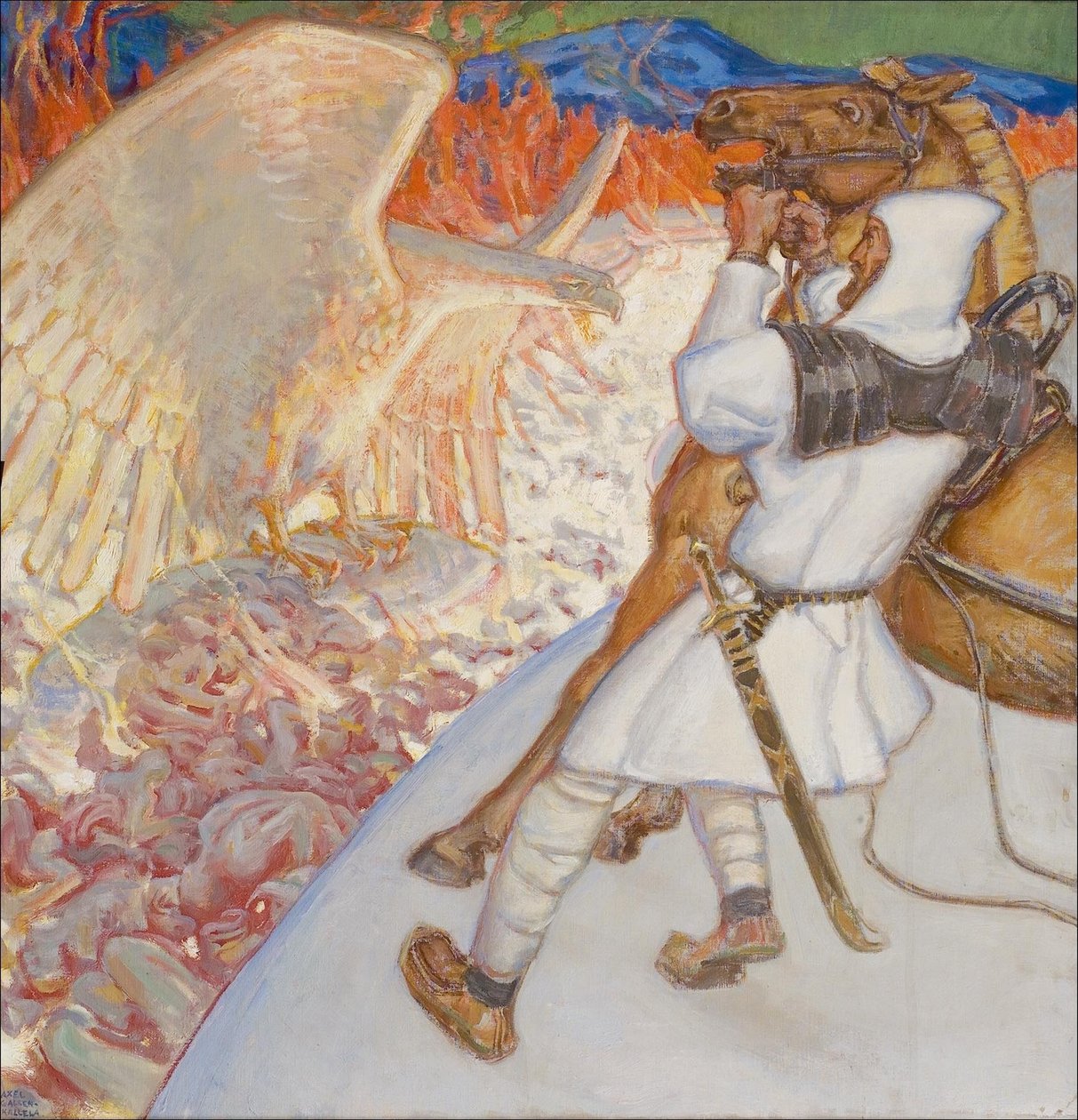 Lemminkäinen no rio Tuonela, 1920 de Akseli Gallen Kallela
