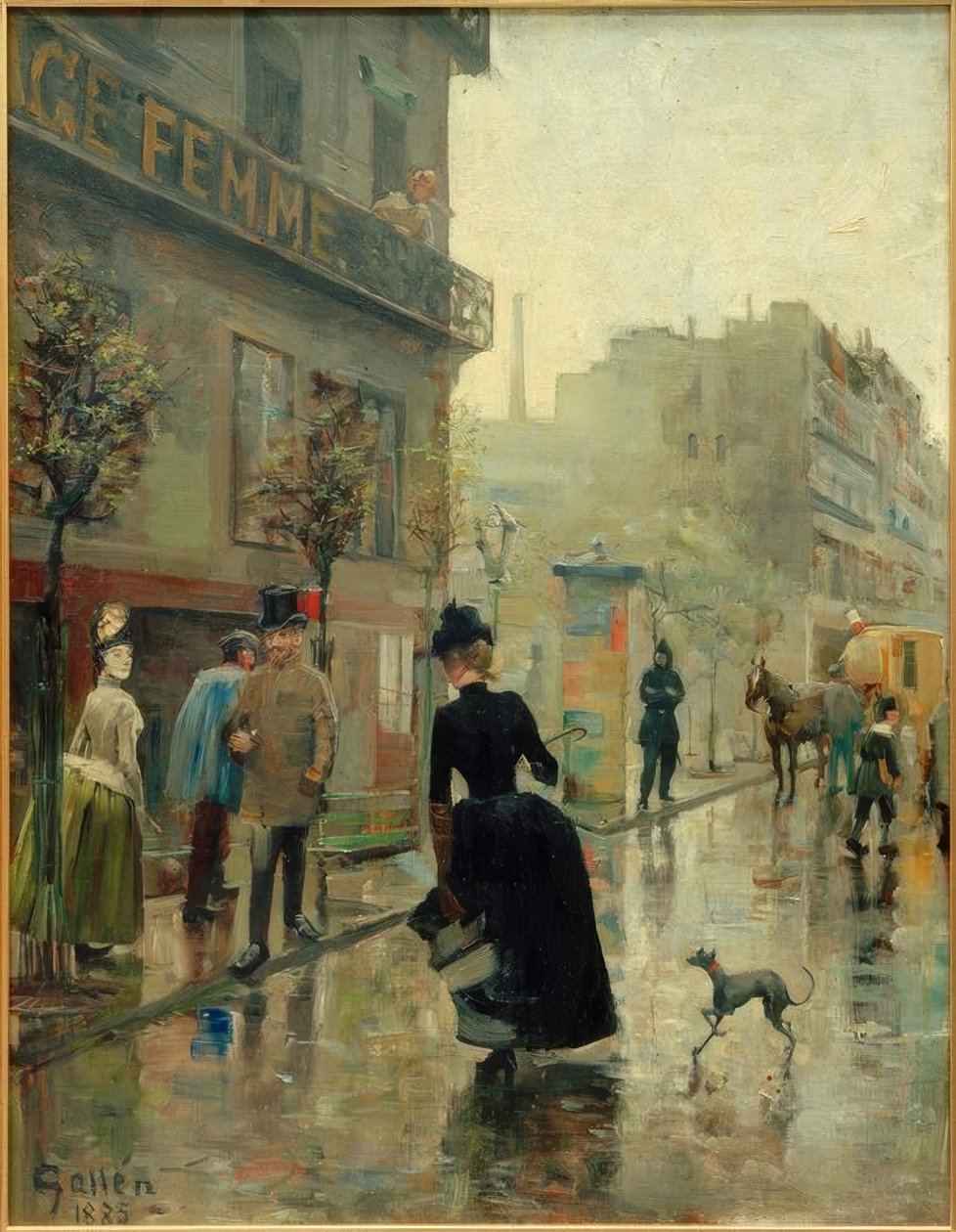 Boulevard em Paris de Akseli Valdemar Gallen Kallela