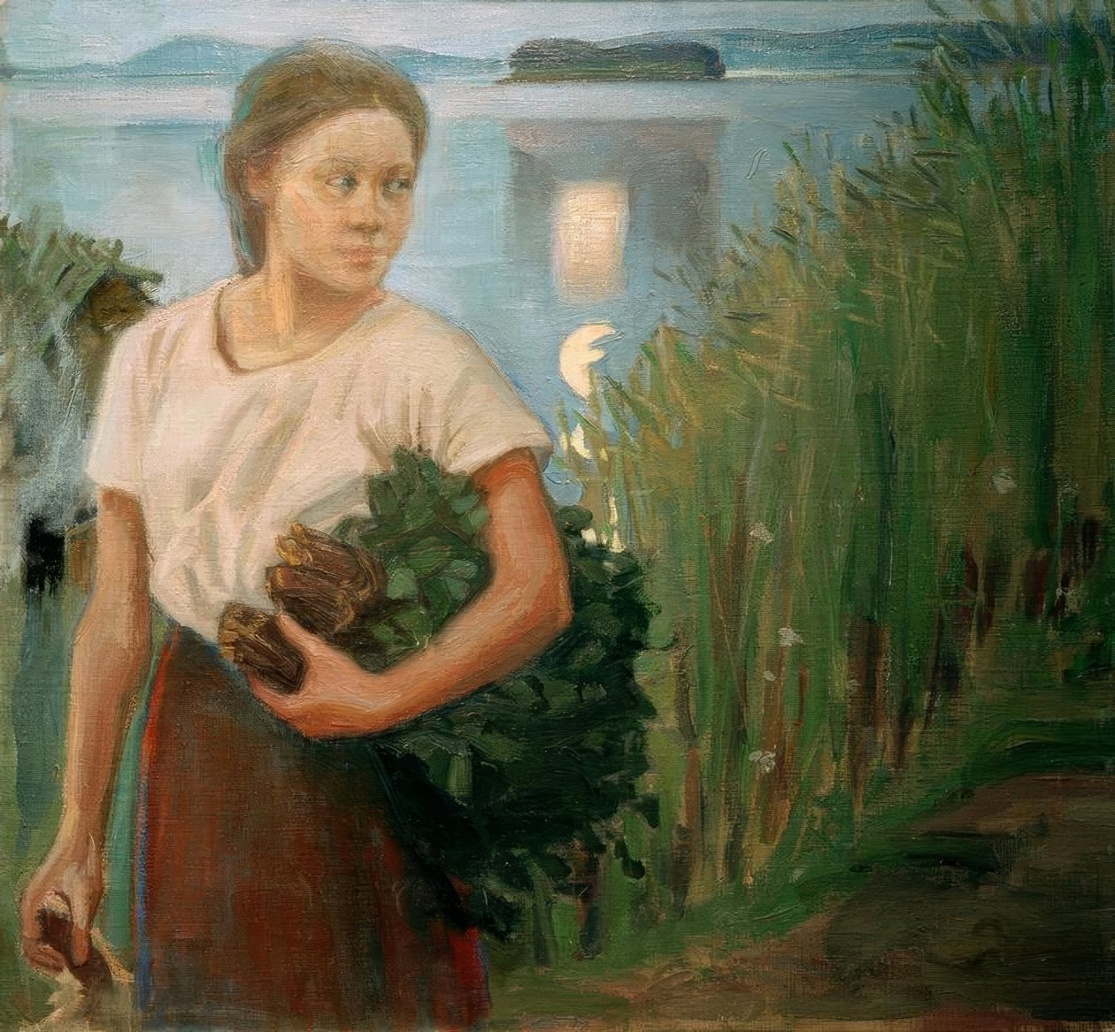 A sauna menina de Akseli Valdemar Gallen Kallela