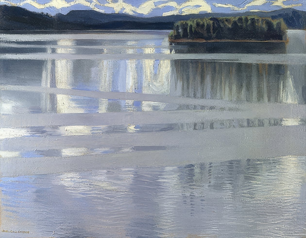 Der Keitele See. 1905 de Akseli Valdemar Gallen Kallela
