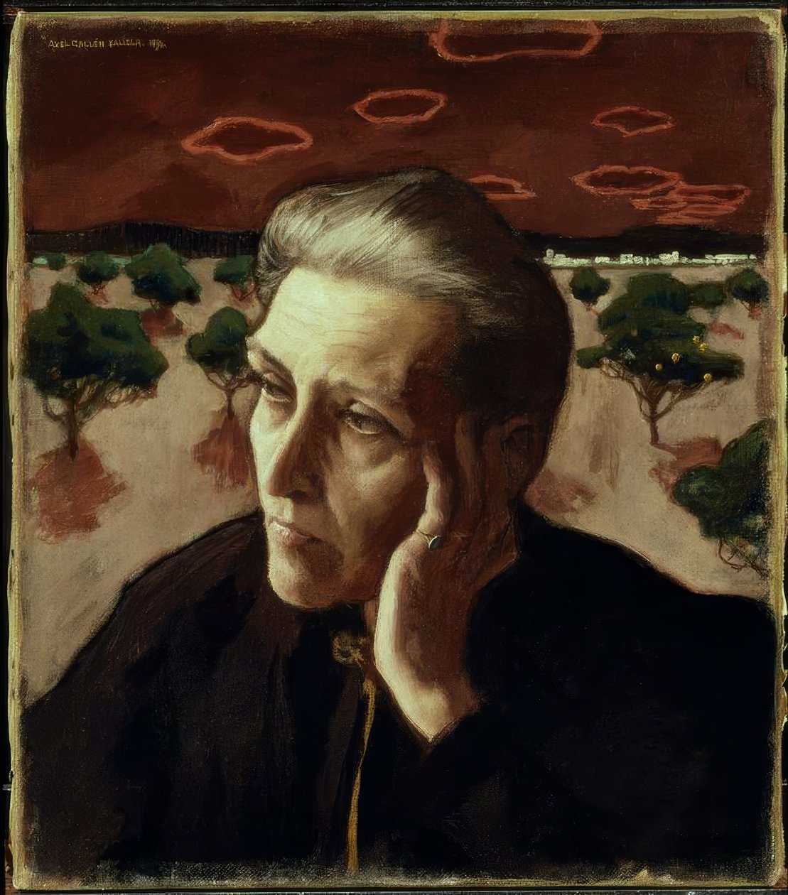 A mãe do artista de Akseli Valdemar Gallen Kallela