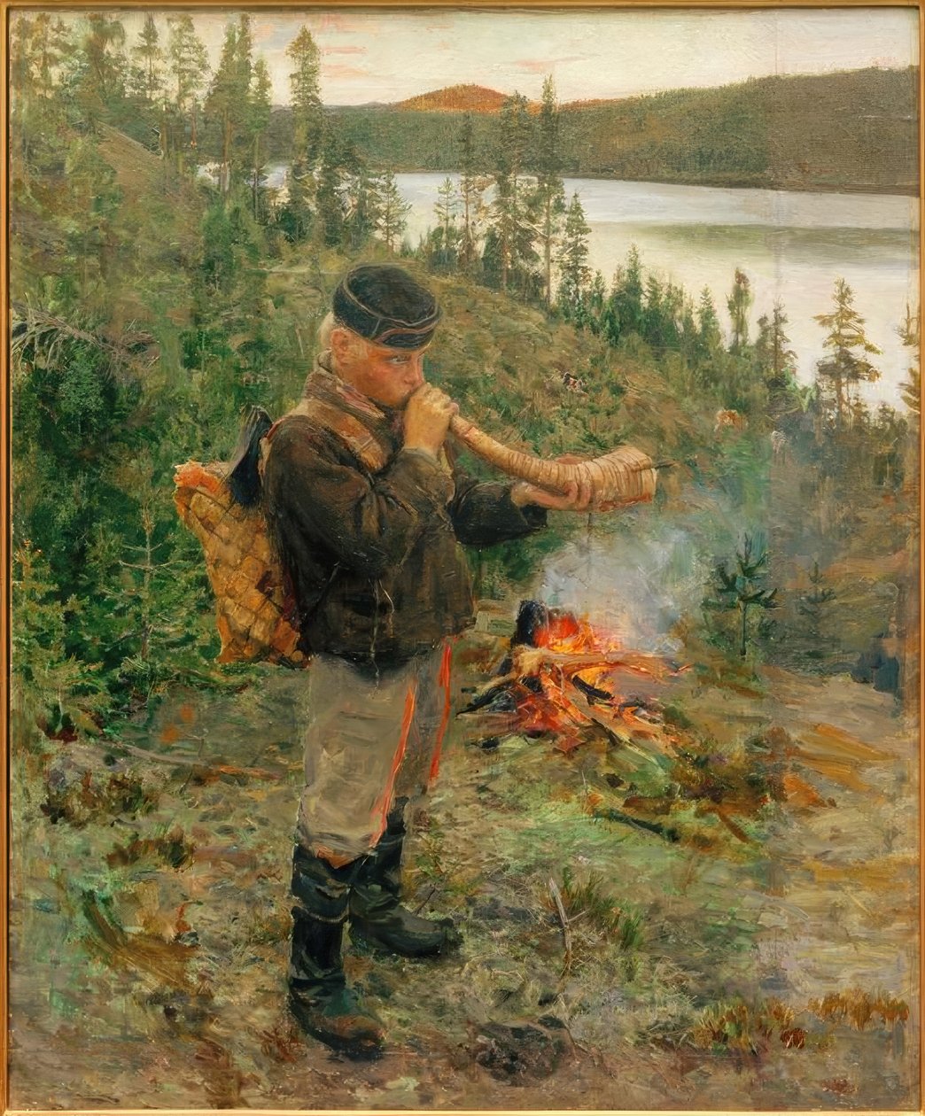Menino pastor de Paanajärvi de Akseli Valdemar Gallen Kallela