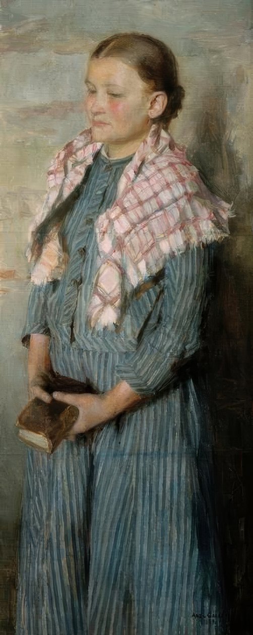 menina Igreja de Akseli Valdemar Gallen Kallela