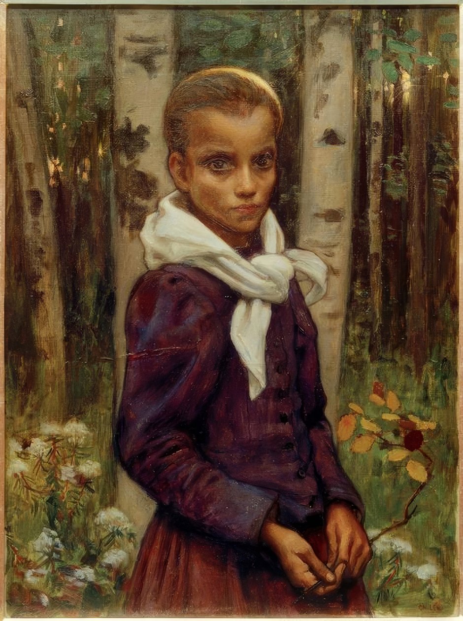 menina de Akseli Valdemar Gallen Kallela