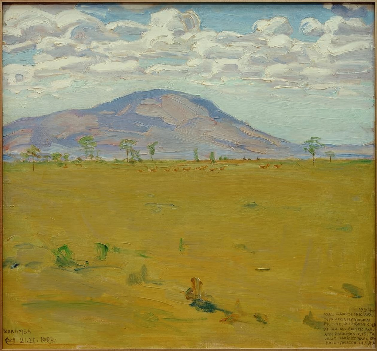 Monte Quênia - Wakamba Ebene de Akseli Valdemar Gallen Kallela