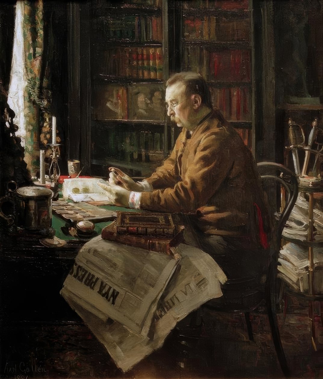 Portrait Dr. HFAntell de Akseli Valdemar Gallen Kallela