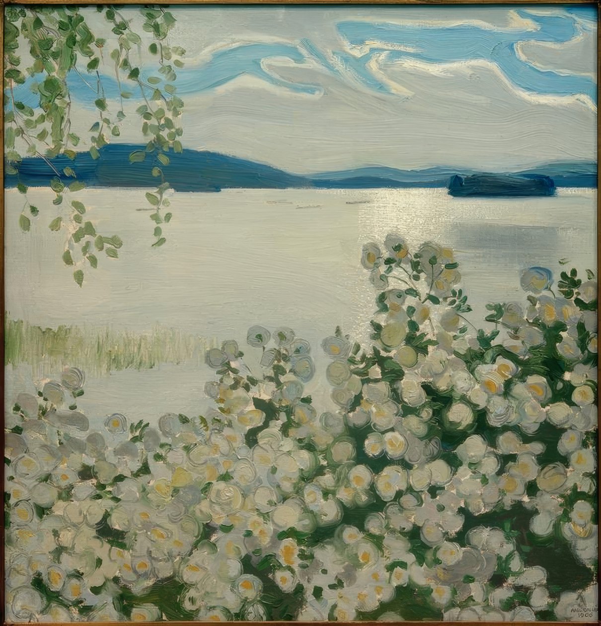 Rosas brancas de Akseli Valdemar Gallen Kallela