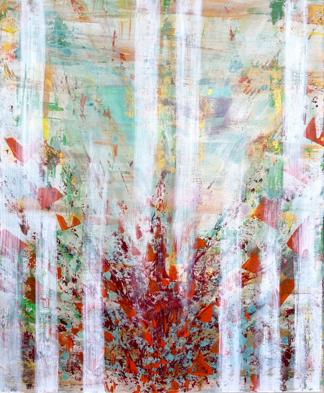 Blossom, 2023 (acrílico sobre tela) de Akturk Yasemin
