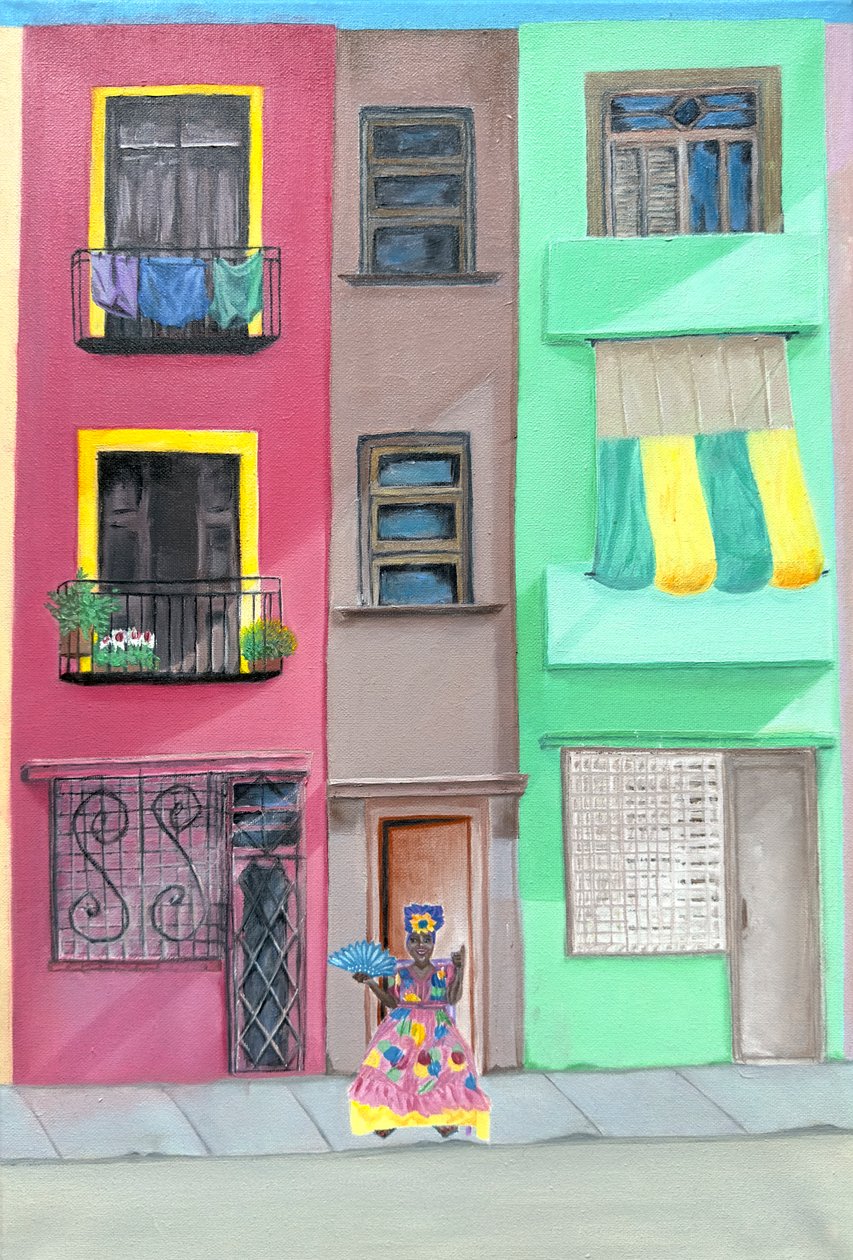 La Habana, 2021 (óleo sobre tela) de Akturk Yasemin