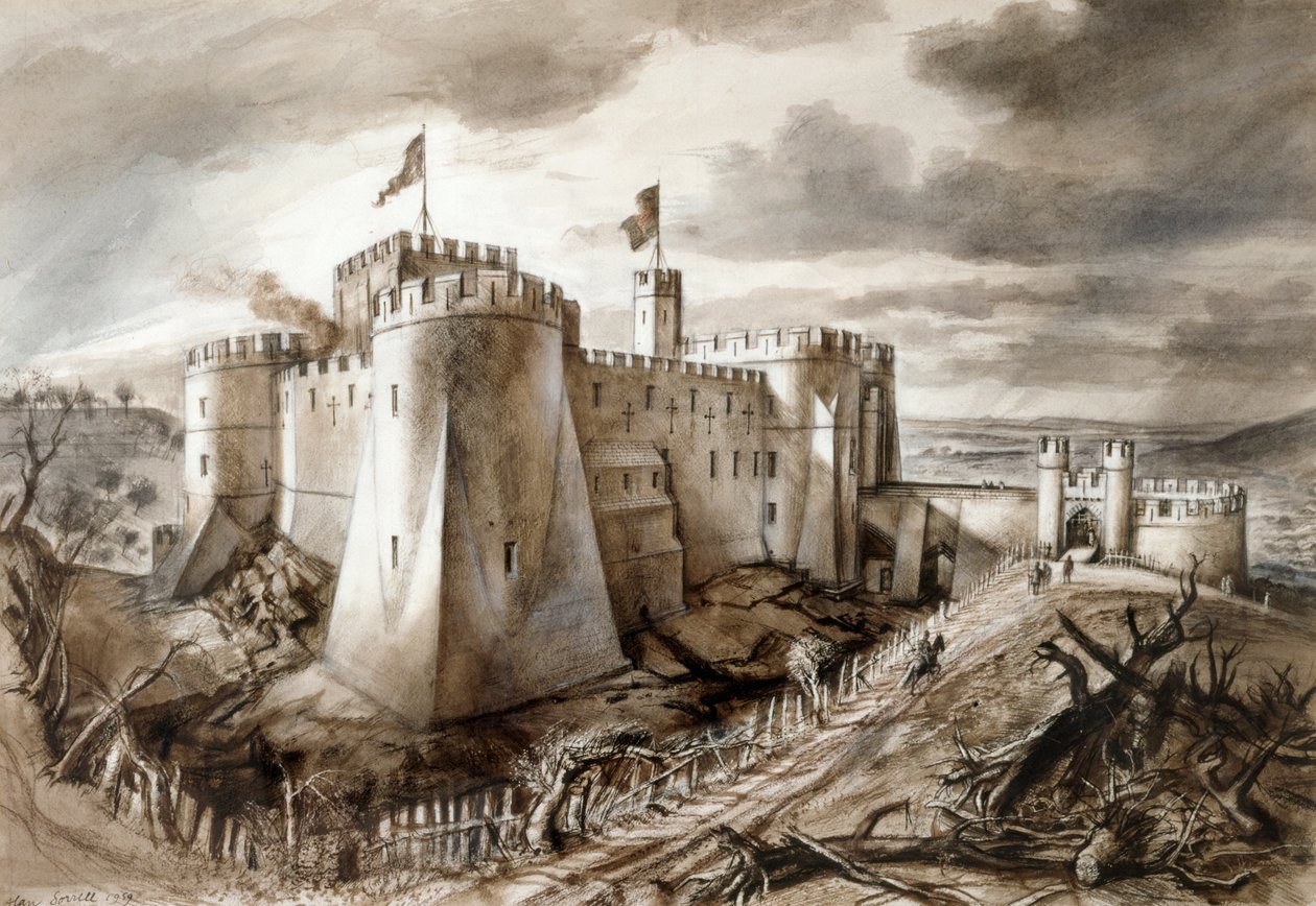 Castelo Goodrich, final do século 13, c1959 de Alan Ernest Sorrell