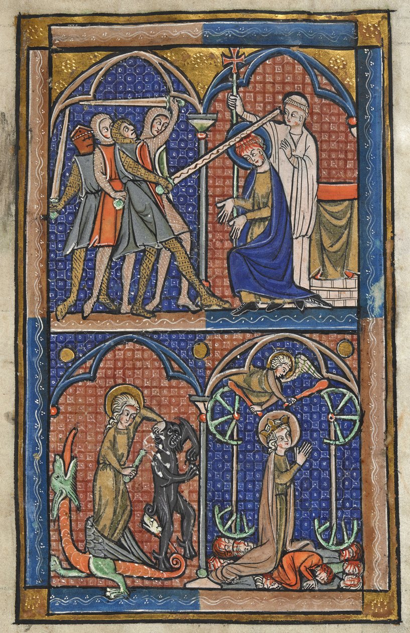 Mártires cristãos, finais do século XIII (miniatura) de Alan Strayler
