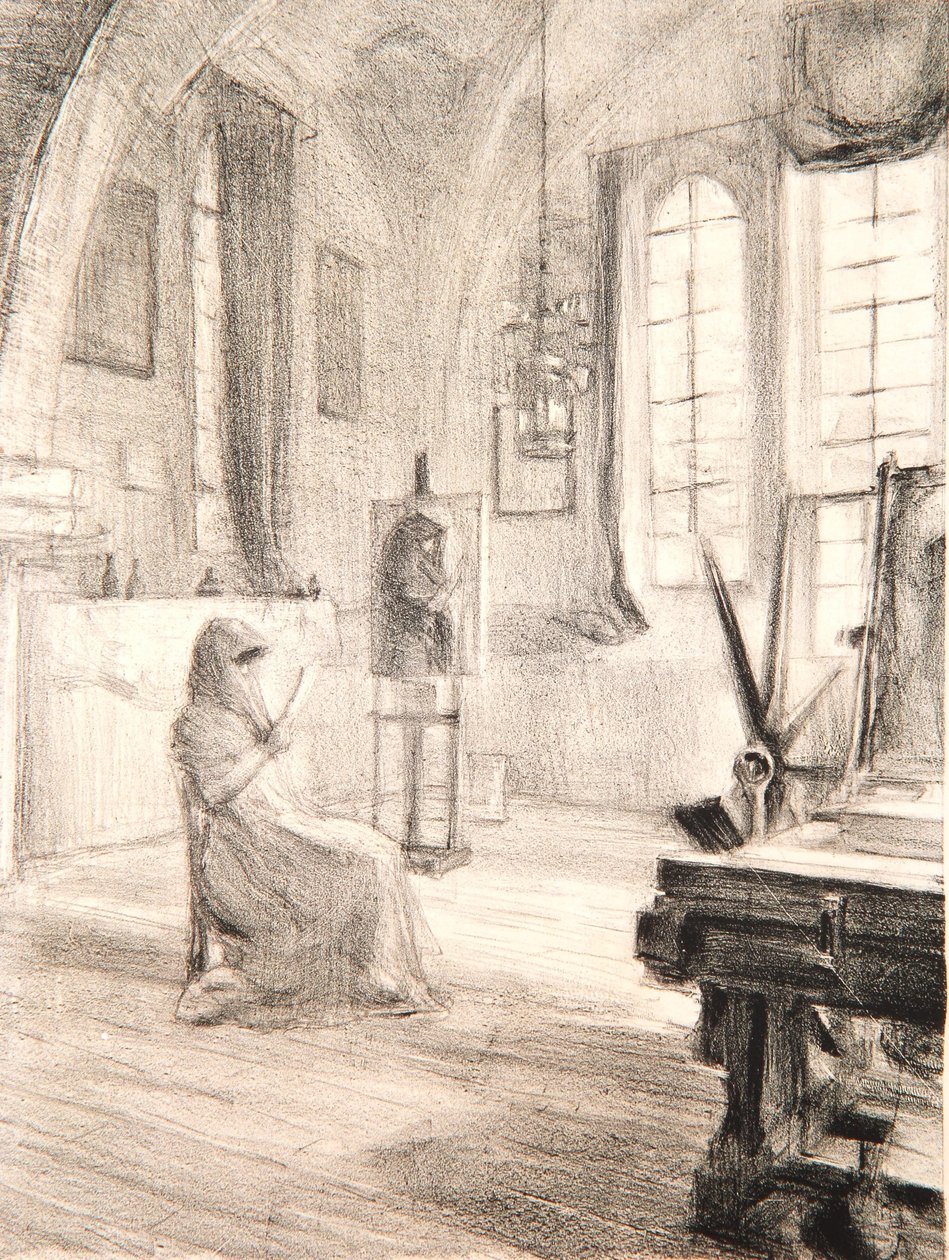 Estúdio, La Boissière, 1909 de Albert de Belleroche